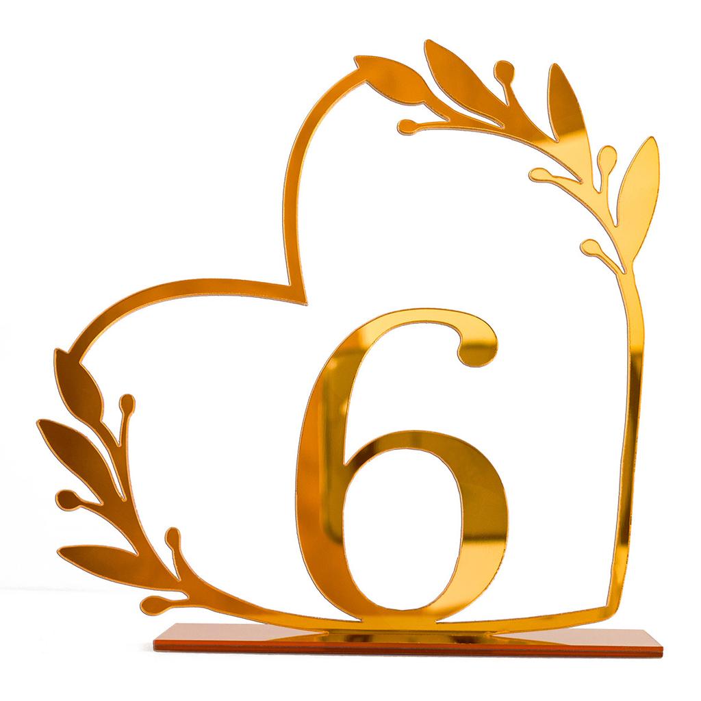 DIY Acrylic Numbers Wedding Table Numbers Mirror Table Numbers