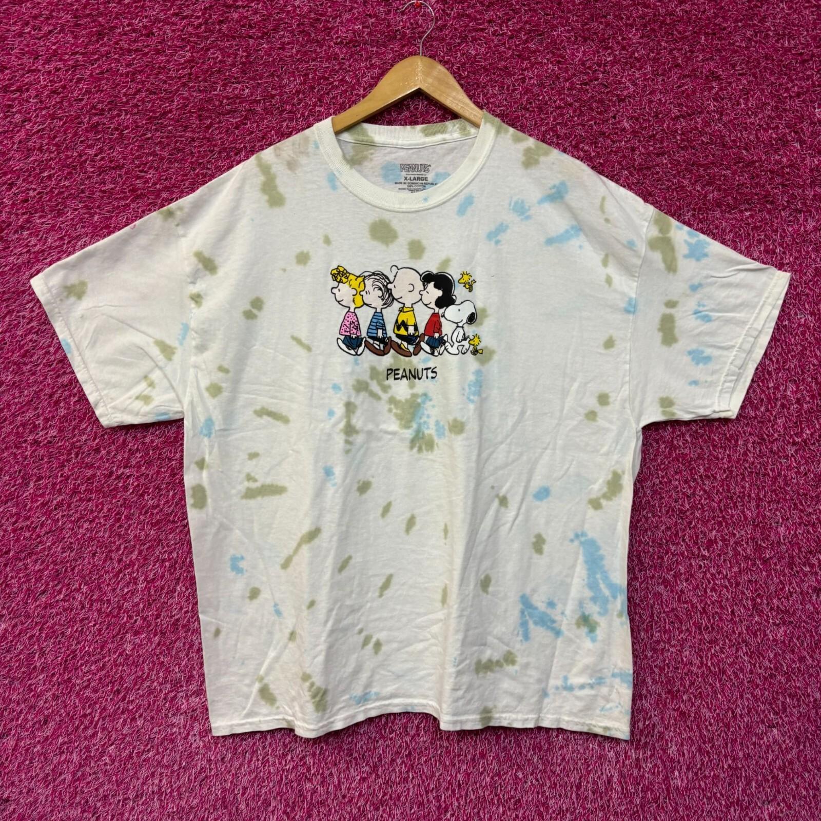 Peanuts Snoopy and the Gang Tie Dye Tshirt size XL XXL