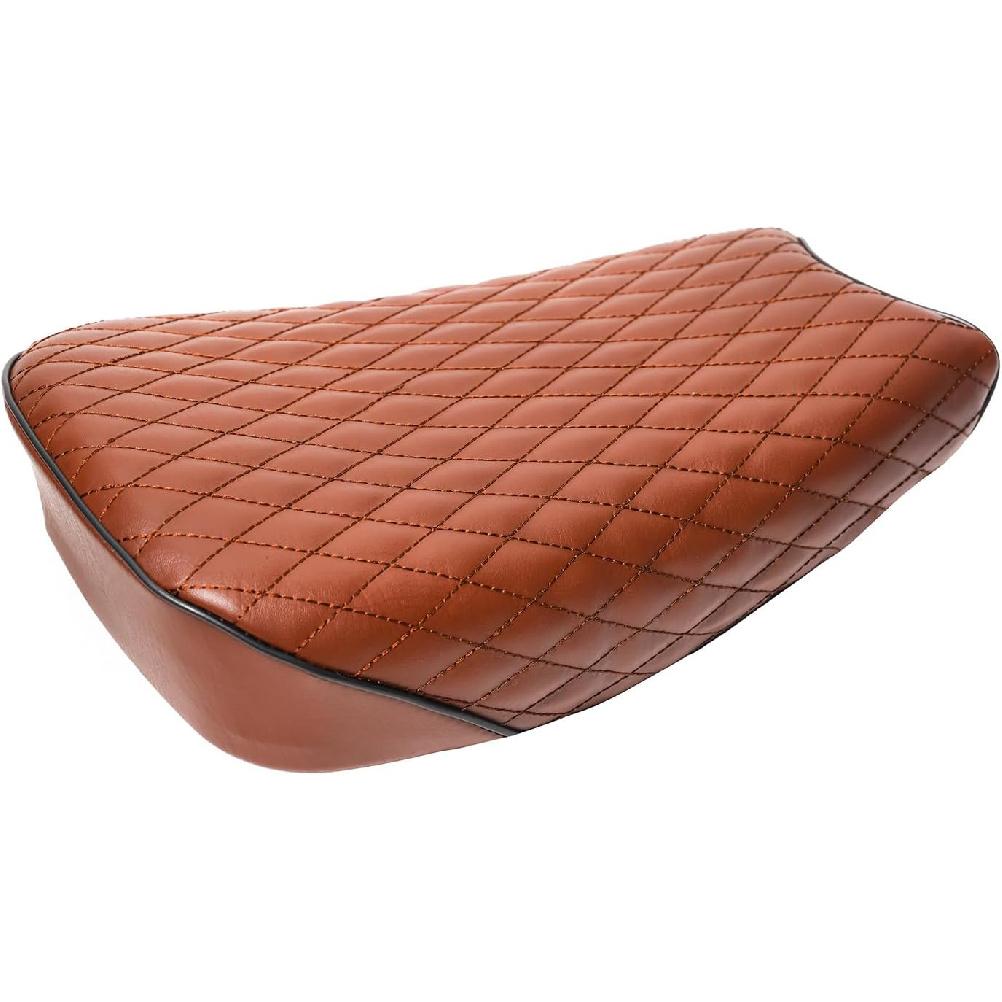 JMCHstore Brown Diamond Stitch Retro Seat Cover for Coleman ct200uex Mini Bike 196cc, Hisun ct200u-ex 200cc Trail Bike Cushion Replacement Parts