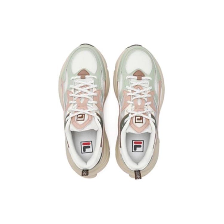 FILA Mars 1 Retro Color Block Low Top Lifestyle Sneakers Women sneakers White Brown F12W422107FWR