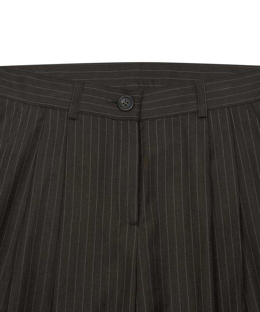 LARTIGENT L19 Check Pleats Wrap Set(Brown)