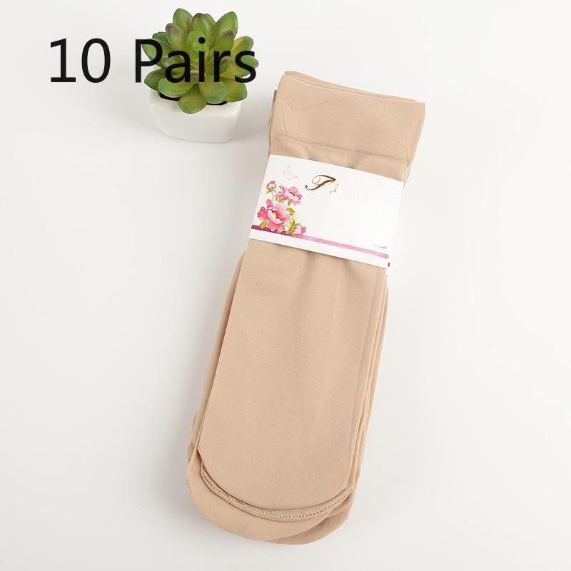 

10 пар женских утолщенных износостойких чулок красного цвета для свадебного года, весна-лето 10 Pairs телесный