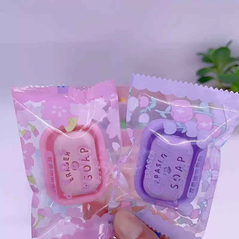 Celebrity Mini Soap Eraser Creative Cute Simulation Shape Soap Box Children Primary School Kawai Stationery Supplies Batch