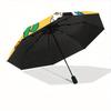 1pc Day of the Dead, Skulls Automatic Open 8-Rib Windproof Umbrella, Travel & Commuting