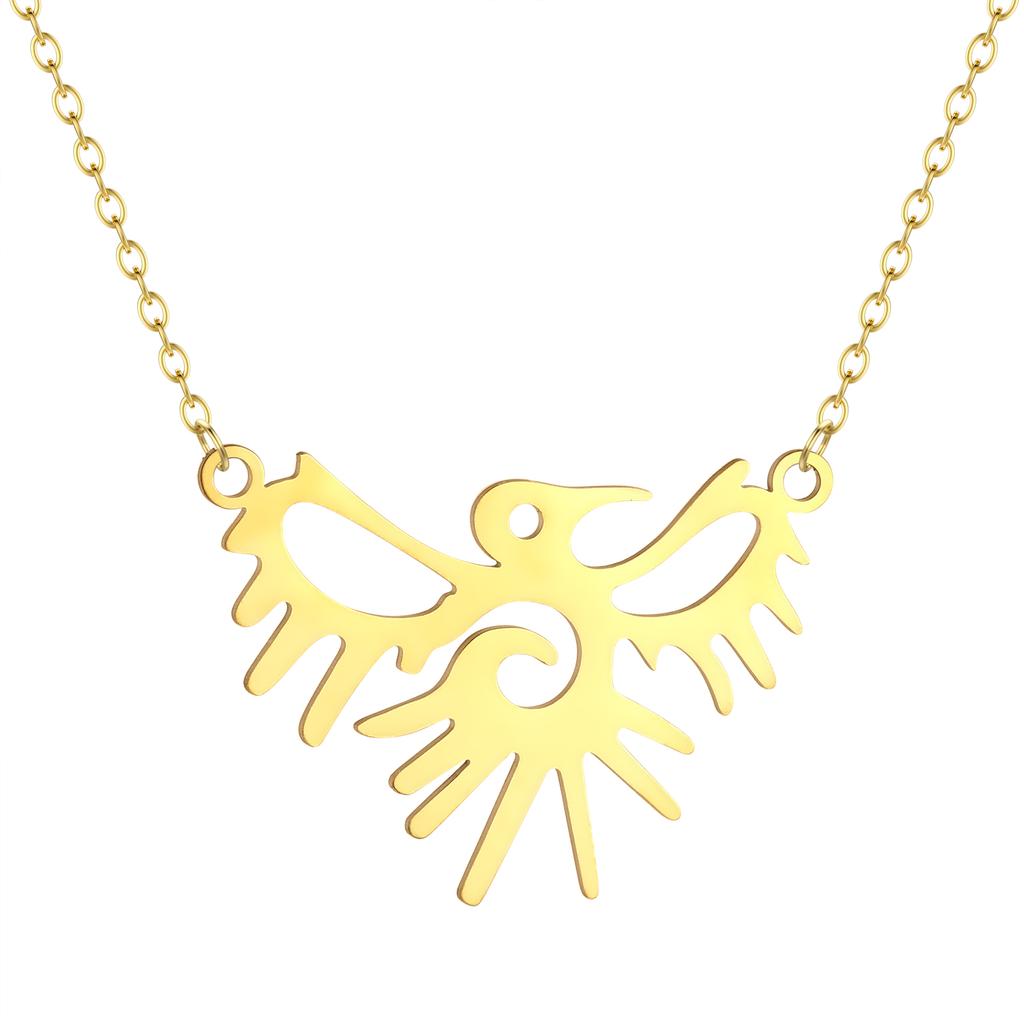 Kinitial Cactus Saturn Planet Infinity Lips Bird Landscape Sun Mountain Stainless Steel Pendant Necklace For Women Jewelry Gift