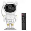 Space-themed Astronaut Starry Sky Projector Night Light Nebula Lamp Abs Material Remote Control Switch