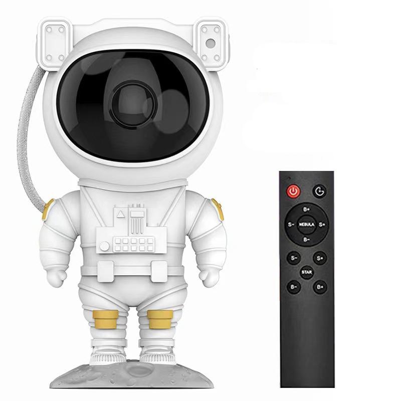 Space-themed Astronaut Starry Sky Projector Night Light Nebula Lamp Abs Material Remote Control Switch