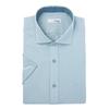 S.t. Dupont Short Sleeve Slim Fit Micro Dobby Pattern Shirt 2 Types Choice Se5mm