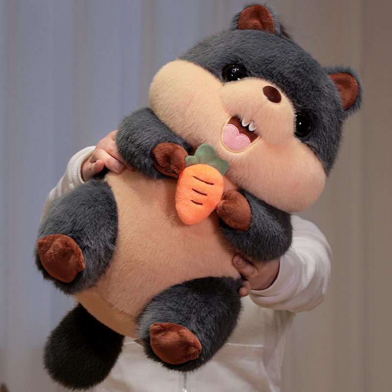 Cute Groundhog Stuffed Doll Guinea Pig Cuddly Pillow Anime Kawaii Birthday Christmas Gifts Popular Capybara Plush Toy