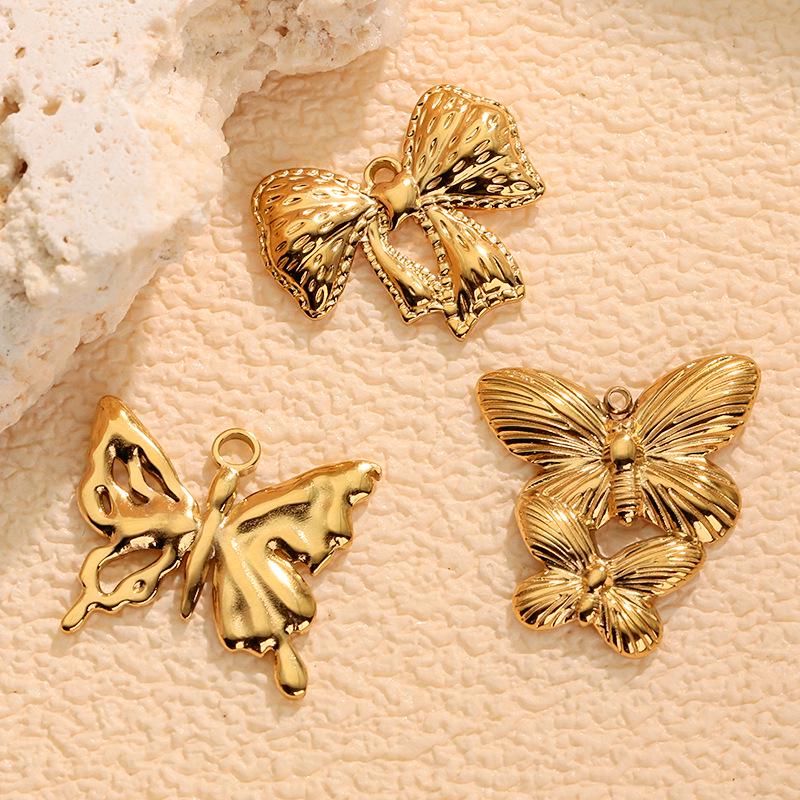 Luxury Bow Butterfly Pendant for DIY Jewelry: Necklace & Bracelet Accessory