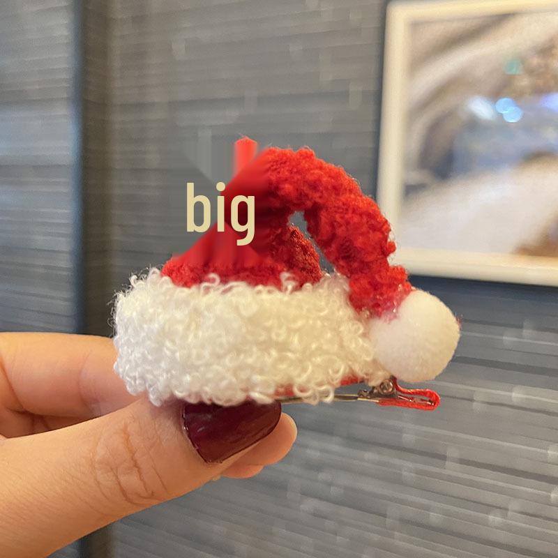 3D Plush Snowflake Christmas Hair Clip for Kids