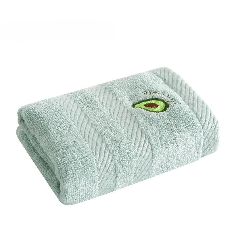 

Полотенца из бамбукового целлюлозного волокна Детские полотенца Детские полотенца для лица Детские полотенца Детские полотенца с вышитыми фруктами зелёный