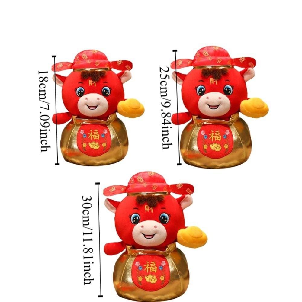 Cartoon Animal Chinese Zodiac Horse Doll Lucky New Year Mascot Horse Stuffed Toys  New Year