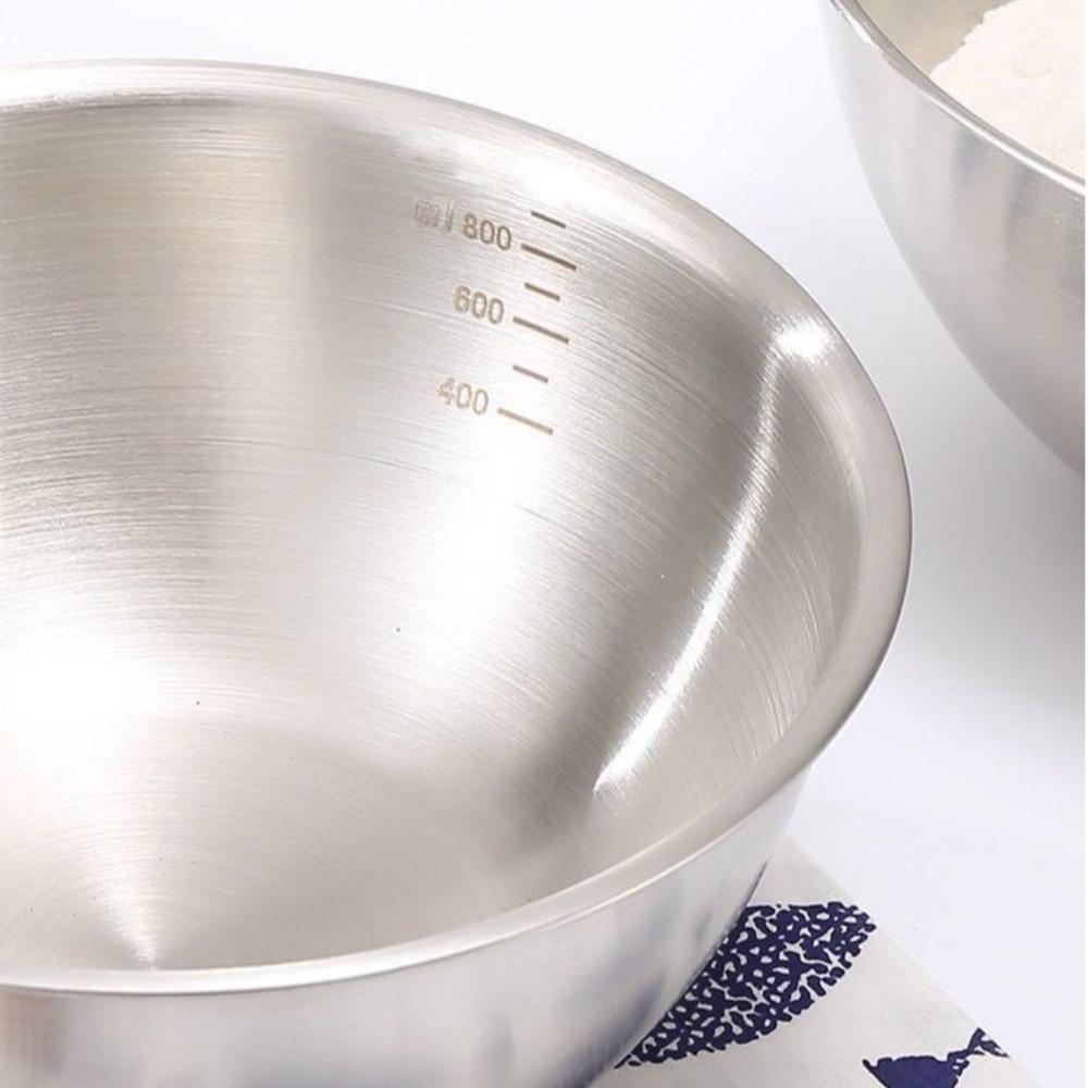 Double Layer Soup Rice Bowl Anti-Scalding Noodles Bowl Gold Silver Fruit Salad Bowl  Food Tableware
