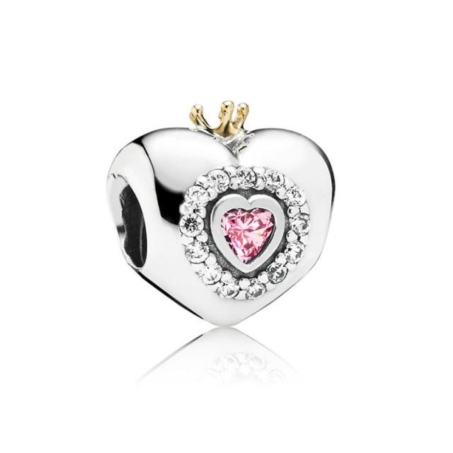 Fashion Charm  Red Love Wine Glass Crown Beads Suitable for  Ladies Bracelet Jewelry