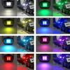 6Pcs RGB Led Car Strobe Lights Motorcycle LED Flash Position Wireless Light 8 Colors Aircraft Airplane Helicopter Warning Lights Accessories