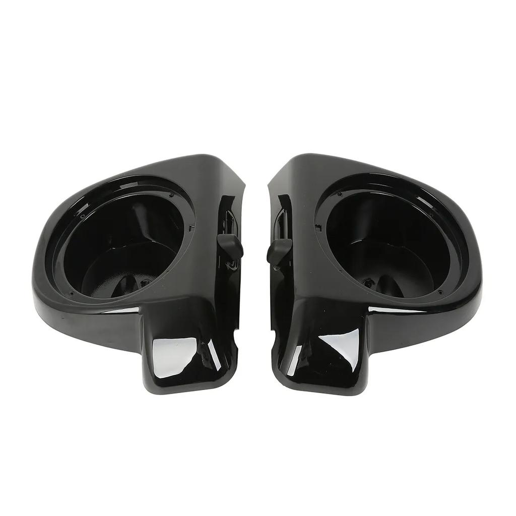Motorcycle 6.5" Lower Vented Fairing Speaker Pods Box Grills For Harley Touring Road Street Glide 2014-2024
