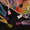 Acrylic Funny Animal Women Cartoon Multilayer Necklace Bear Necklace Cute Choker Chain Pendant