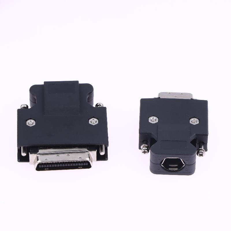 SM-6E/6P/14P/20P/26P/36P/50P MDR Connector Plug for SCSI Encoder and Servo Drive , High-Density Industrial Rectangular Interface