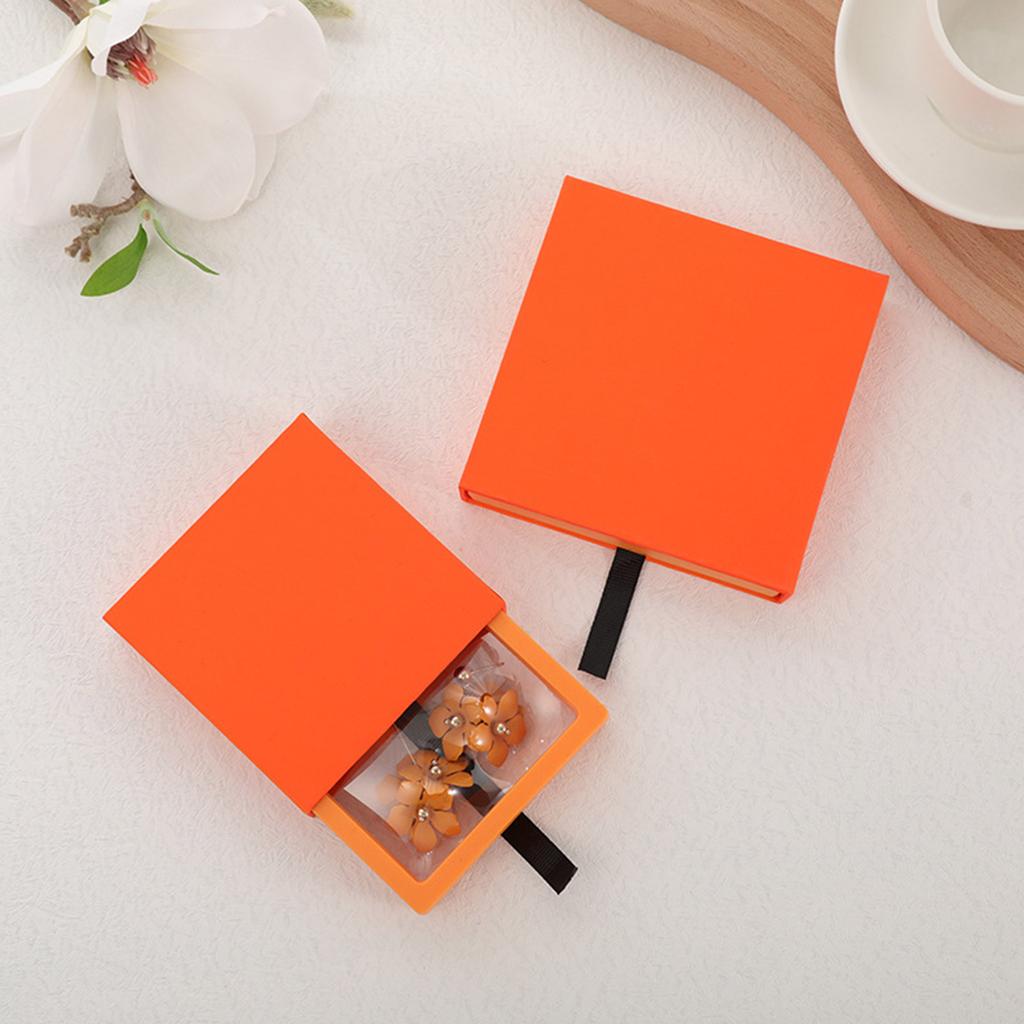 13 Colors Drawer Suspension Drawer Box Earrings Necklace Rings Storage Jewelry Box PE Film Jewelry Packaging Box