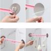Organizer Haak Plastic Badkamer Zuignap Vacuüm Frame Handdoek Dubbel Verstelbaar Muur Gereedschap Planken Flexibel Kast Houder Hanger