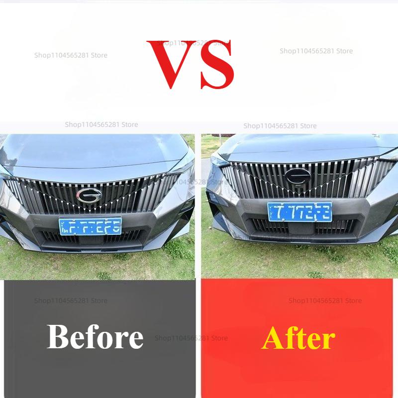 For Trumpchi GAC GS3 Emzoom 2023 Accessories Car Front Rear Grille Logo Steering Wheel Stickers Emblem ABS Stick