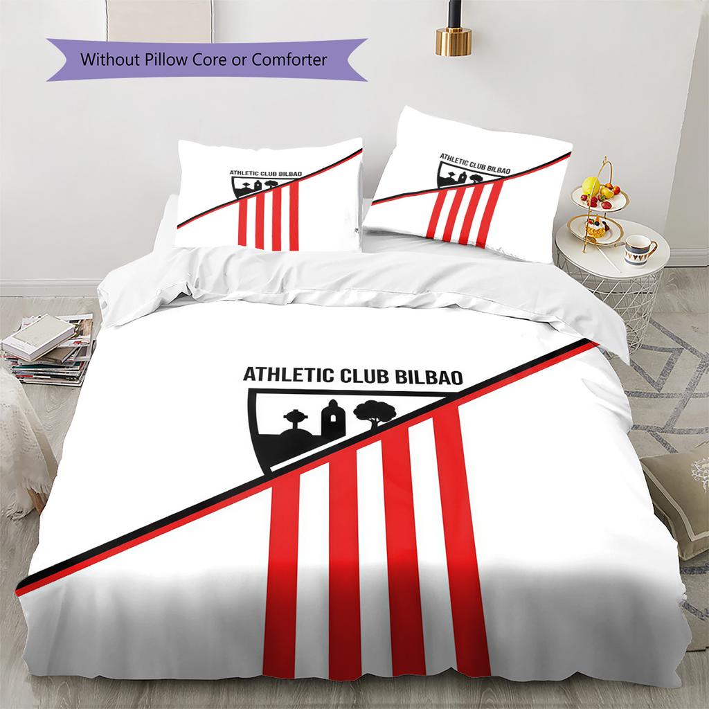 Athletic Club Muster Bettwäsche Steppdecken-Set Heimdekoration Geschenk (1 Bettbezug + 2 Kissenbezüge (ohne Füllung))
