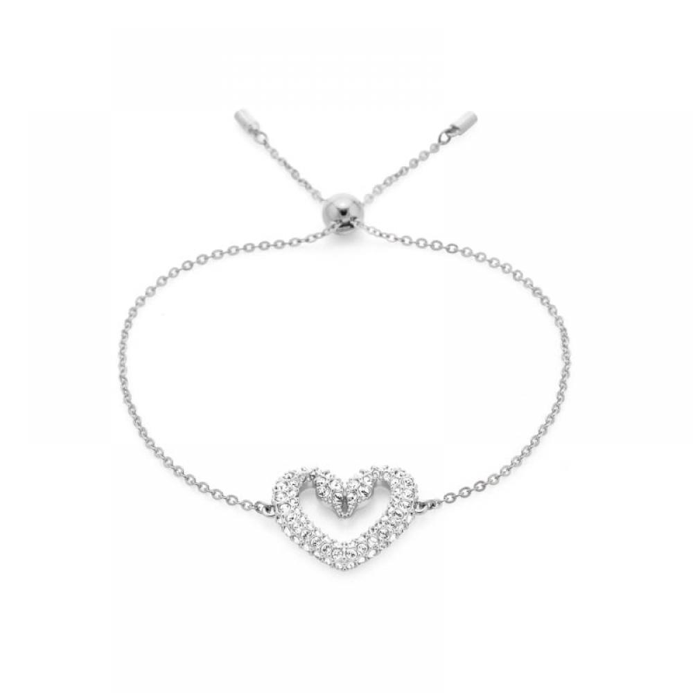 Swarovski 5625534 Sublima Una Heart Bracelet