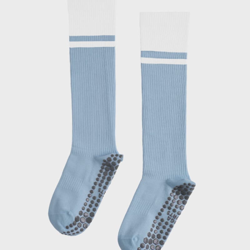 HUGDAY Yoga Two-Tone Striped High Socks