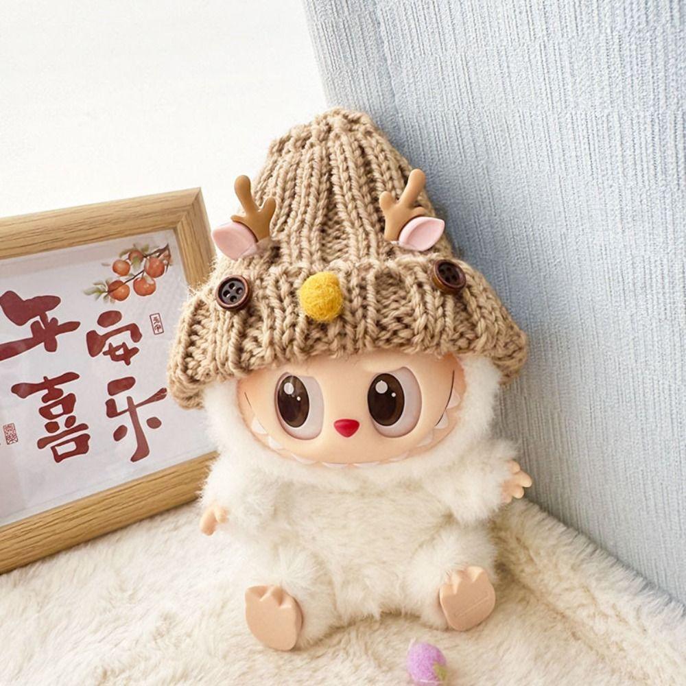 

1 set Love sweater Labubu Time Doll Cloth Replacement 17cm Plush Doll s Clothes Children Gift Style 3