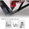 6mm-19mm Impact Socket Magnetic Nut Screwdriver 1/4 Hex Key Set Drill Bit Adapter for Power Drills Impact Drivers Socket Kit
