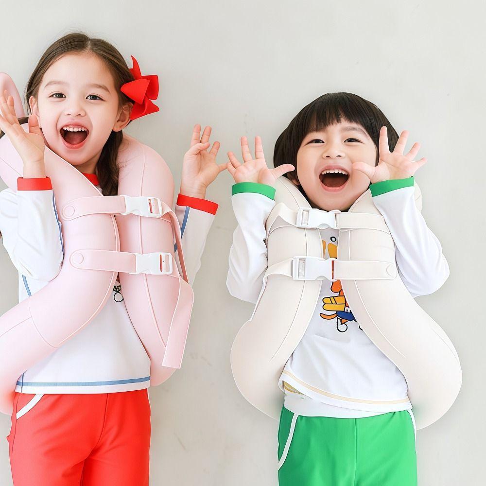 Safety Buckle Inflatable Swimming Vest Adjustable Inflatable Swim Ring Pool Accessory