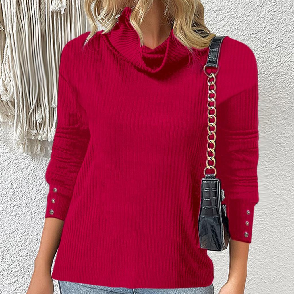 Fashion Womens  And Winter Loose Round Neck Long Sleeve Leopard Striped Stitching Of Cuffs Top