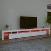Vidaxl Szafka Pod Tv Z Oświetleniem Led, Biała, 290X36,5X40 Cm