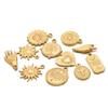 5pcs Stainless Steel Heart Sun Flower Charms Cross Pendant for DIY Necklace Earrings Making Jewelry Findings Bracelets Supplies