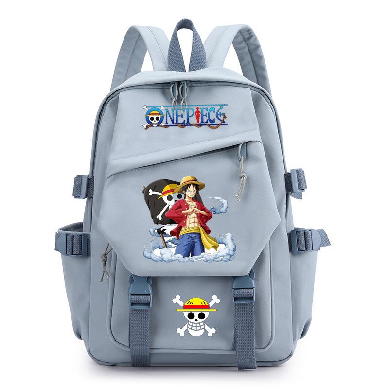 Anime peripheral ONE PIECE Luffy schoolbag Japanese retro backpack junior high school backpack computer bag