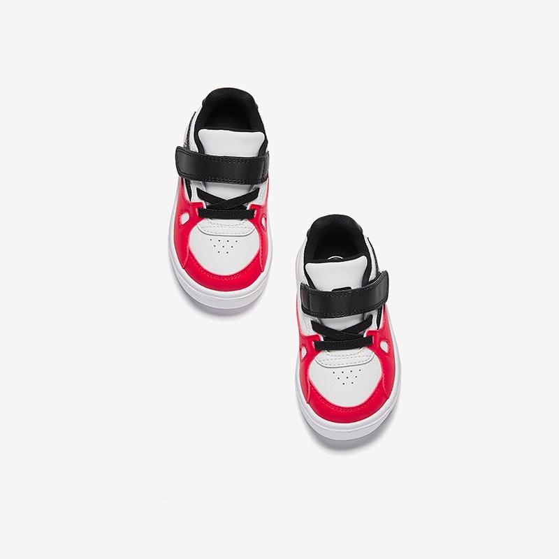 Anta Kids Synthetic Leather Trendy Comfortable Versatile Anti-Kick Lightweight Shock Absorbing Low-Top Walking Shoes Baby Shoes A12530013