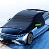 Snow Windshield Cover Heavy Duty Oxford Cloth Waterproof Car Frost Ice Protector Portable for Winter Travel Use