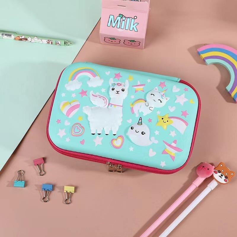 Eva 3D Cube Large Capacity Pencil Case Children'S Multifunctional Stationery Waterproof Pencil Box For Students Office Supplies