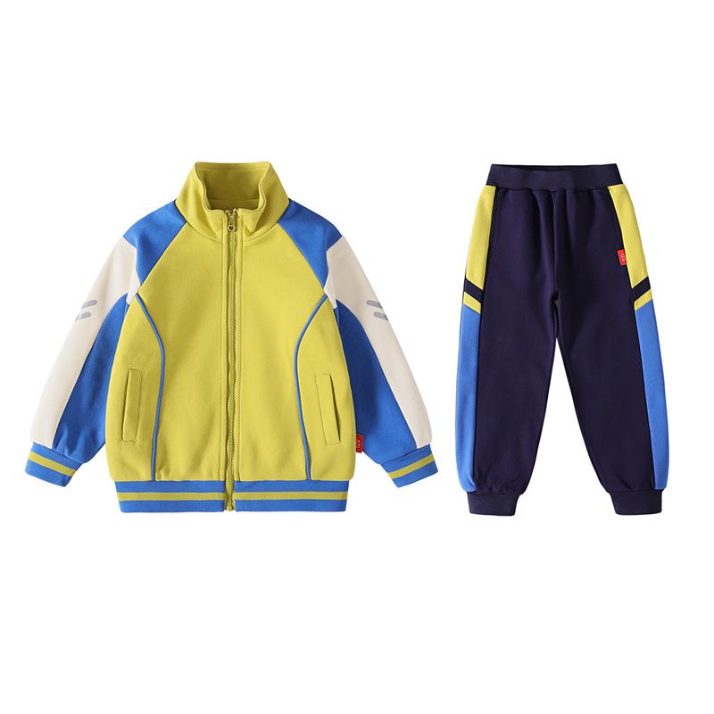 Spring/Autumn Kindergarten and Primary School Sports Uniform 3-Piece Set for Boys and Girls