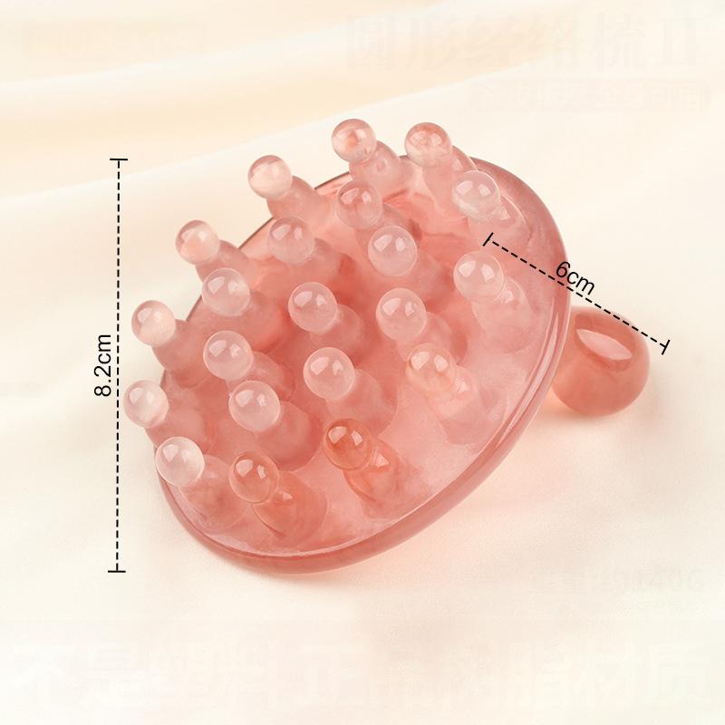 

Resin Massage Meridian Brush Stomach Scalp Brush Five Elements Body Unblocking Abdominal Massage Leg Massage Tool абрикосовый