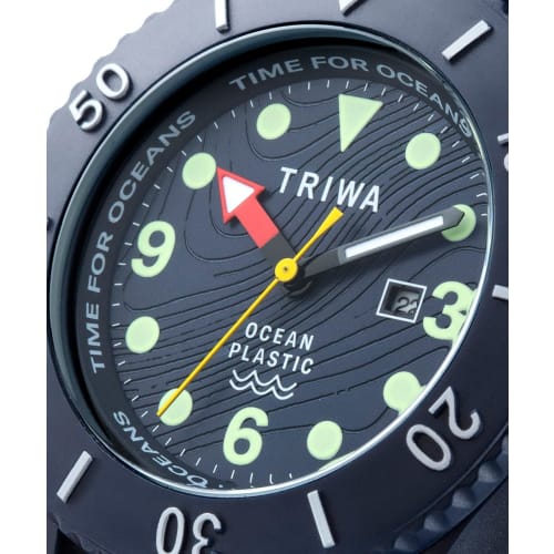 TRIWA Herr- och Damklocka Time for Oceans Submariner Djupblå TFO202-CL150712, Officiellt Importerad