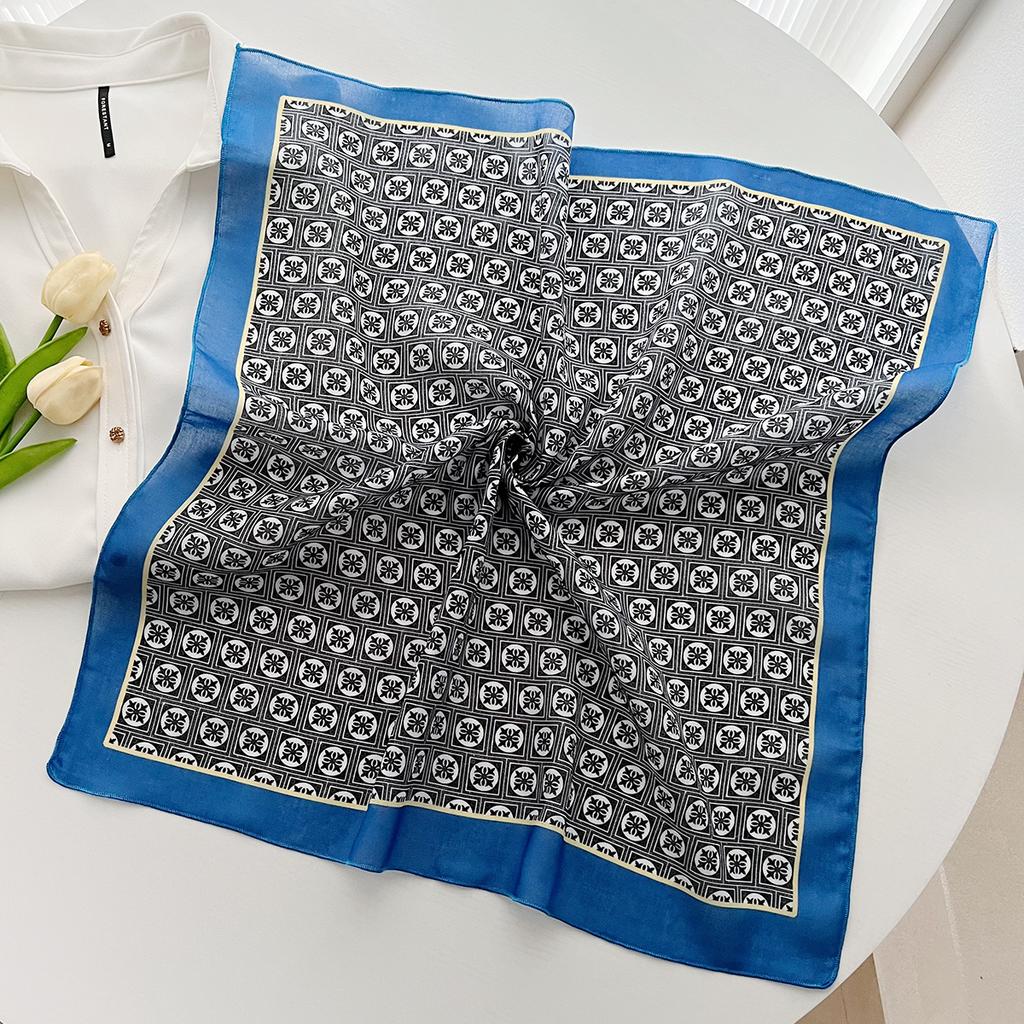 1116 Korean version cotton and linen neck scarf women's multi-functional versatile sunscreen bag head scarf silk scarf literary small scarf accessorie