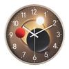 PATIKIL 12-inch Modern Wall Clock, Silent, Sweep Second Hand Mechanism, Gold & White, for Office, Living Room, Kitchen.