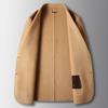 Men's Casual Suit Autumn and Winter Pure Handmade Double-sided Woolen Suit Jacket Middle-aged and Young Business Wool Single West