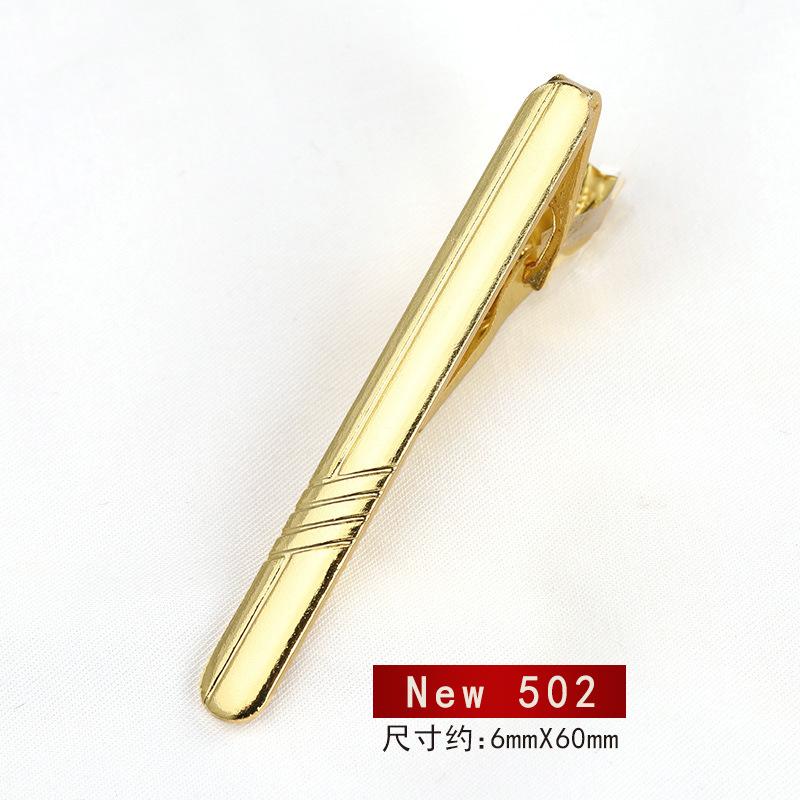 Business Versatile Men'S Dress Gold Tie Clip Marriage Men'S And Women'S Pin Korean Version Security Laveclip Fashion Laveclip