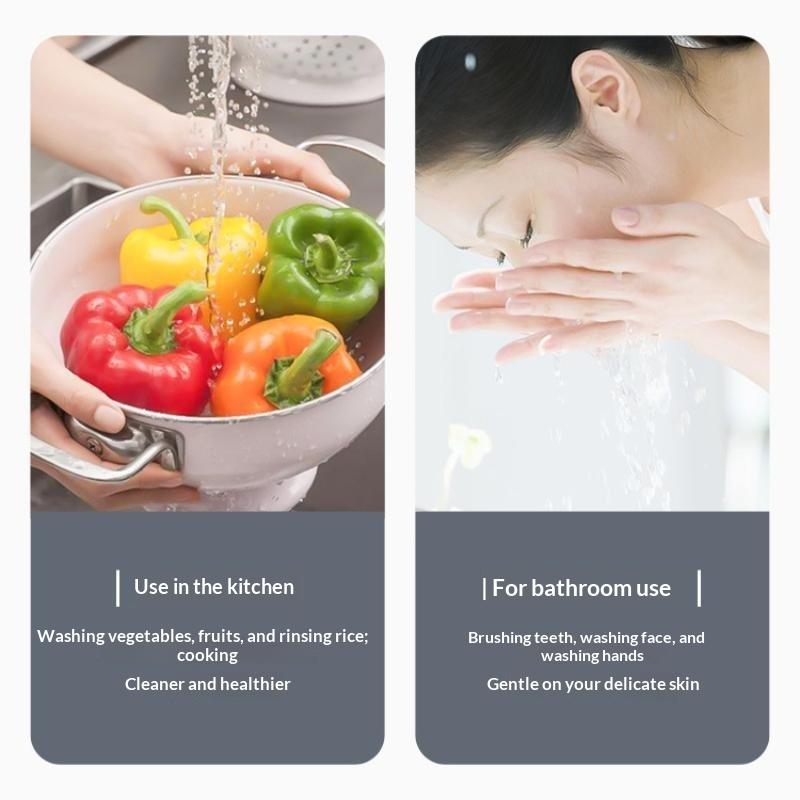 Wasserfilter für Wasserhahn 7-lagige Aktivkohlefiltration Filterelement Herausnehmbar für Hausküche Trinken Kochen
