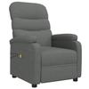 Fauteuil de massage électrique - MAISON EXCLUSIVE - 1 place - Gris foncé - Tissu - 6 points de massage