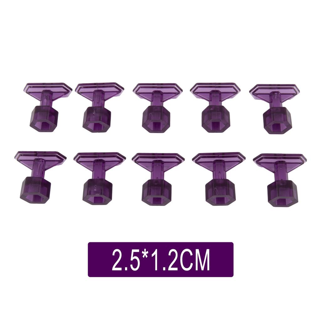 10Pcs Car Dent Repair Tool Purple Puller Tabs Paintless Dent Repair Tabs Puller Removal Tool For Auto Paintless Dent Repair