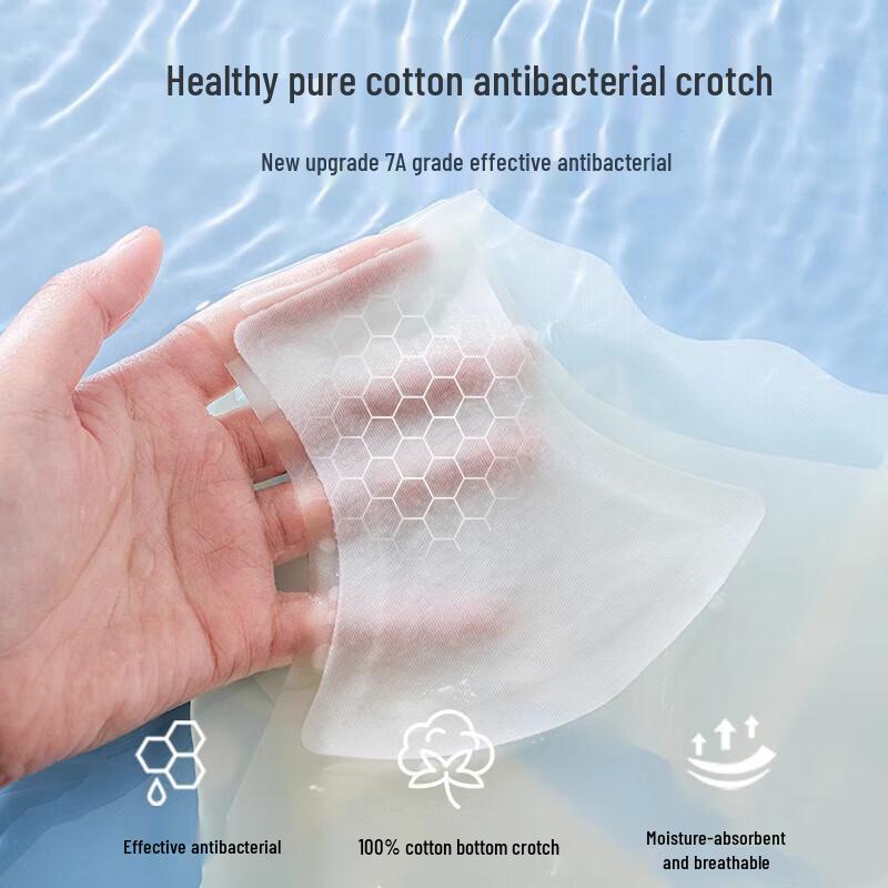 Lonsa Women's Ice Silk Seamless 7A Antibacterial Mid-Waist Briefs 4-Pack